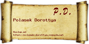 Polasek Dorottya névjegykártya